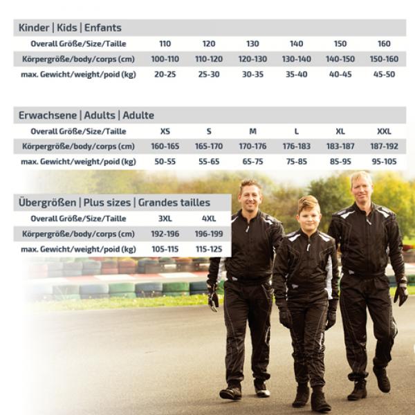 Speed Overall Leihkart | PHILADELPHIA R-1 | schwarz | Gr. XXL